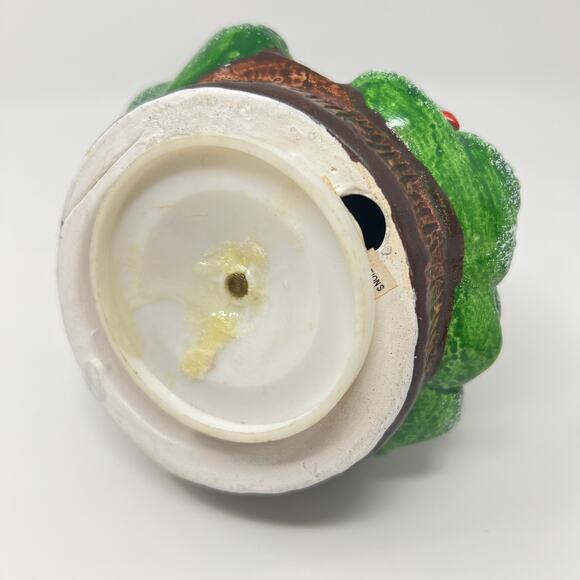 Vintage 70s Walt Disney Winnie the Pooh Ceramic Christmas Tree Music Box Taiwan - Picture 9 of 12